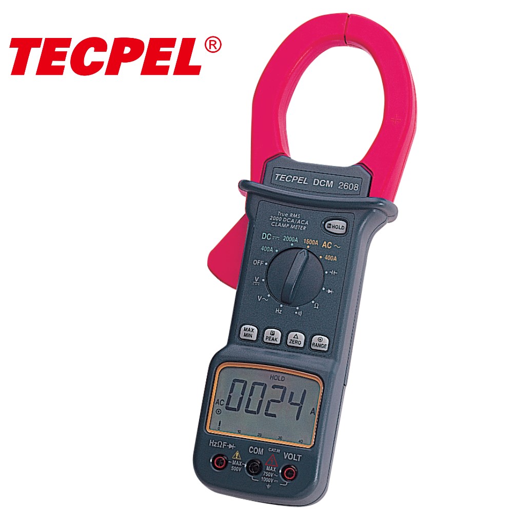 AC /DC current Digital clamp meter With features of 1500A AC/ 2000 A DC +Bar GRaph and AC True RMS voltage measurement.

MODEL: DCM-2608 